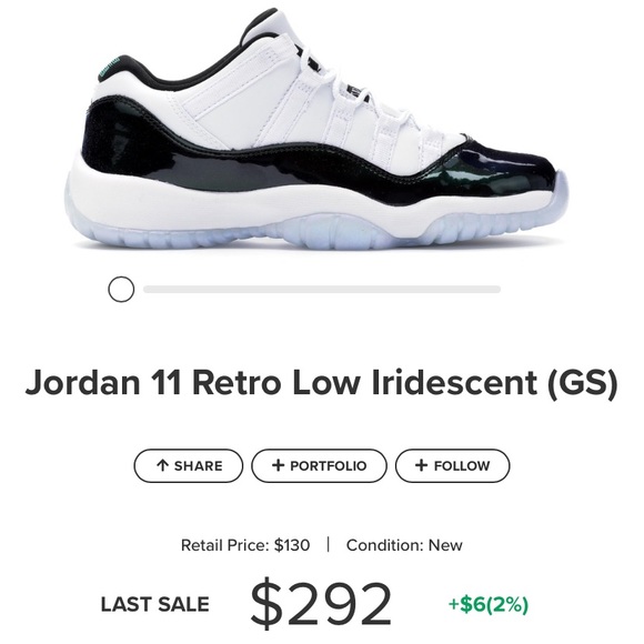 Easter Emerald Retro Jordan 11 - Picture 2 of 2